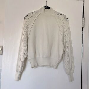 Zara Knitted Puff Sleeve Sweater